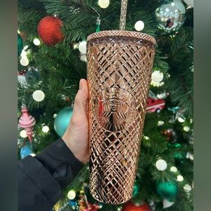 Starbucks rose gold tumbler